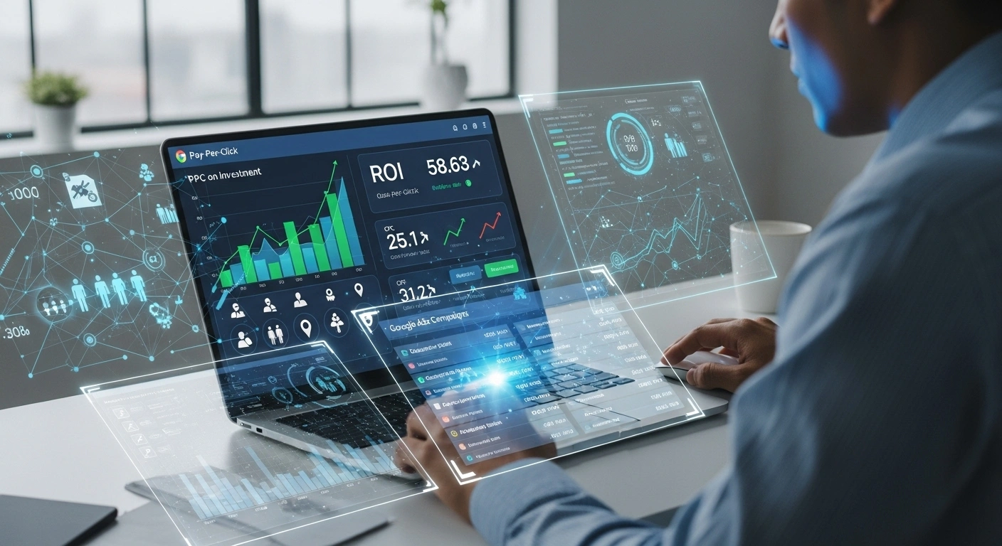 Benefits of PPC marketing for businesses include targeted ads, higher conversions, and measurable ROI