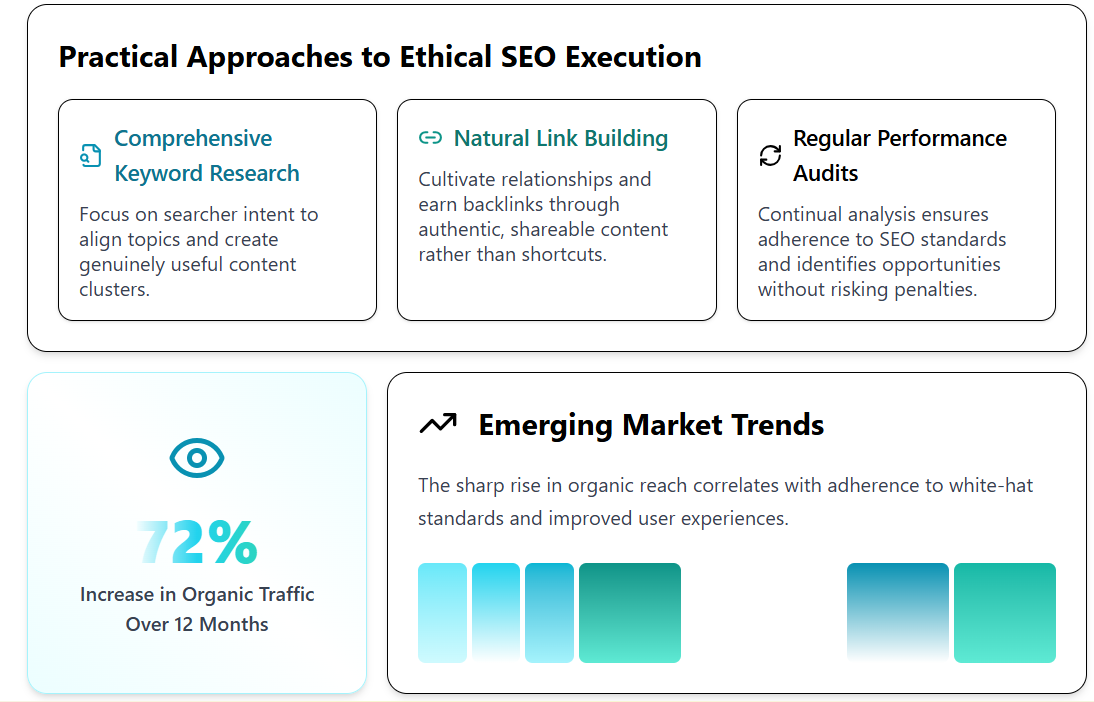 Illustration of ethical SEO strategies and best practices