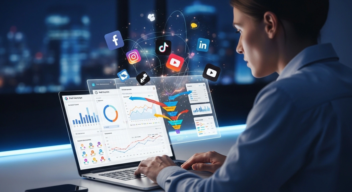 The role of social media advertising in building brand awareness, reaching target audiences, and increasing conversions