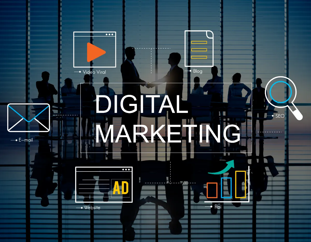 Digital marketing solutions with SEO, social media, and branding services for business growth in 2025.
