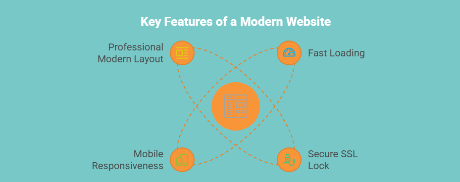 Professional website developers creating mobile responsive, secure, and fast websites for small businesses