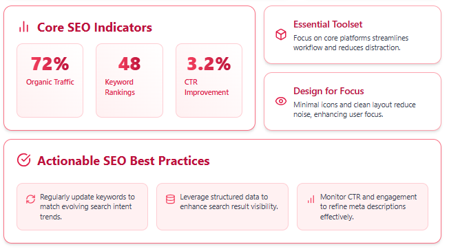 Beginner using simple SEO tools to optimize website effectively